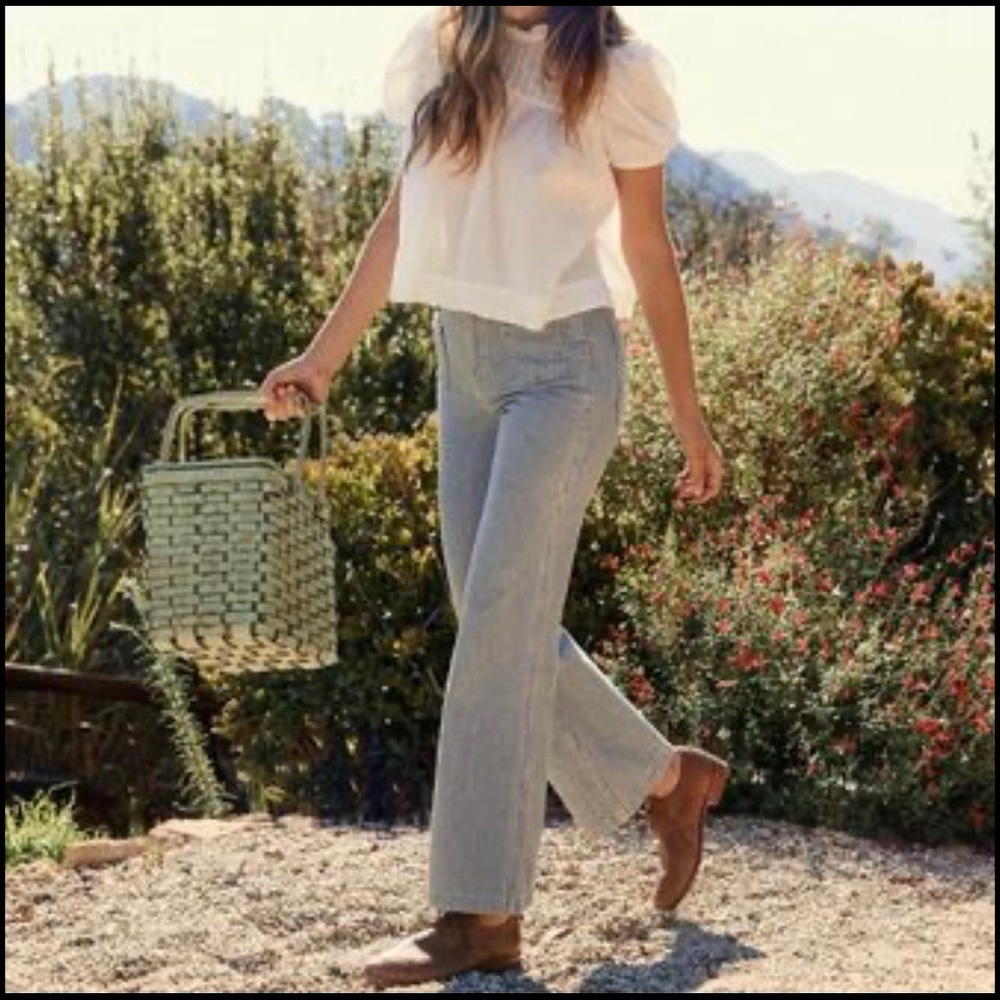 Railroad Striped Denim Pant